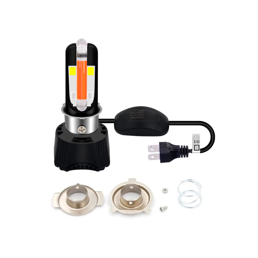 Bombillo led H4 motos y carros 6000 Lm M03