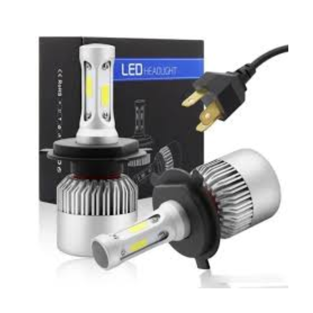 Par de bombillos led H4 S2 para carros y motos