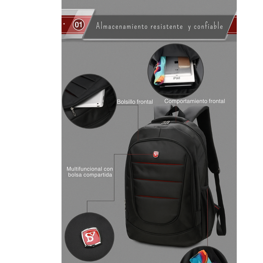 Morral para estudio y trabajo, con gran capacidad 60 LTS