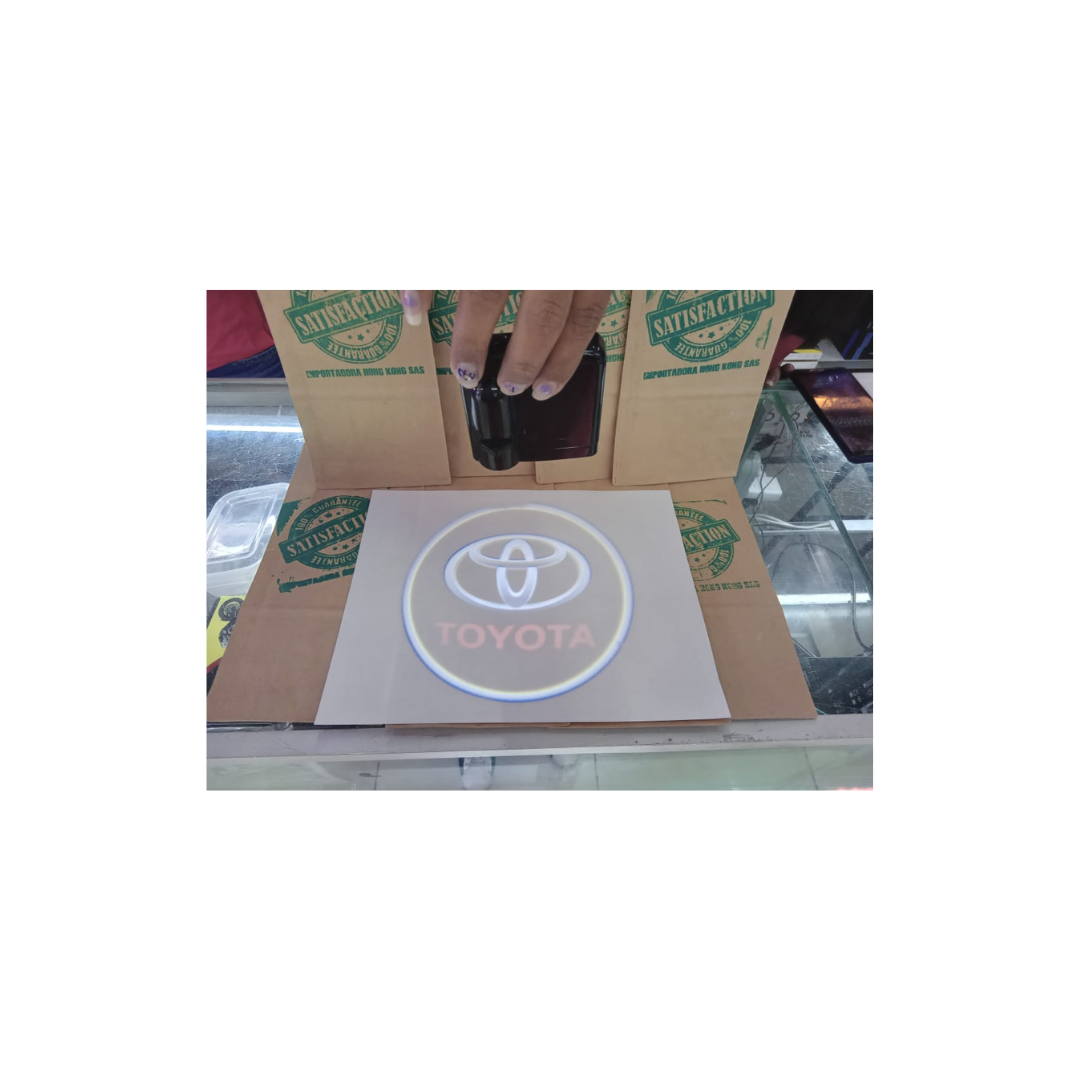 Proyector led de logo en la puerta por pares