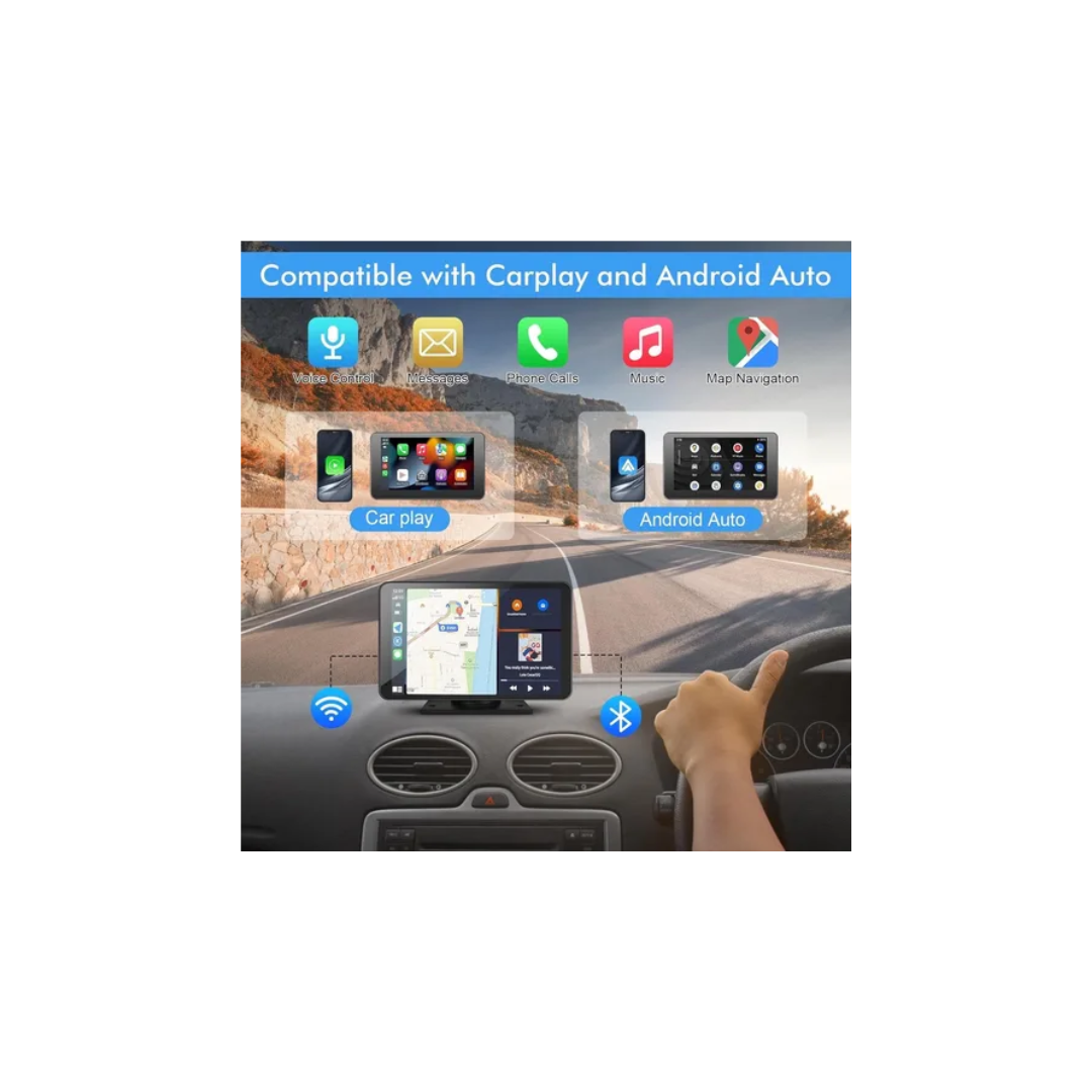 Pantalla CarPlay y Android Auto para carro